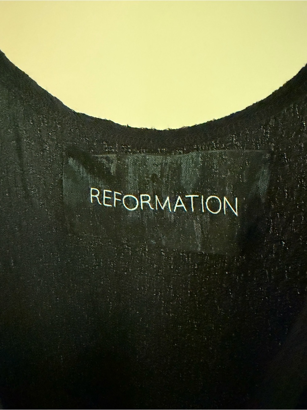 Reformation Black Button-Front Jumpsuit - Picture 3 of 7